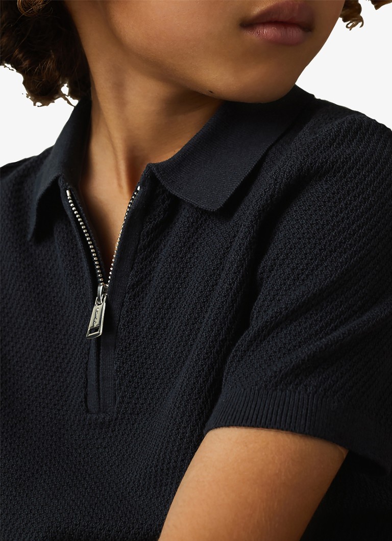Reiss Ivor textured polo shirt