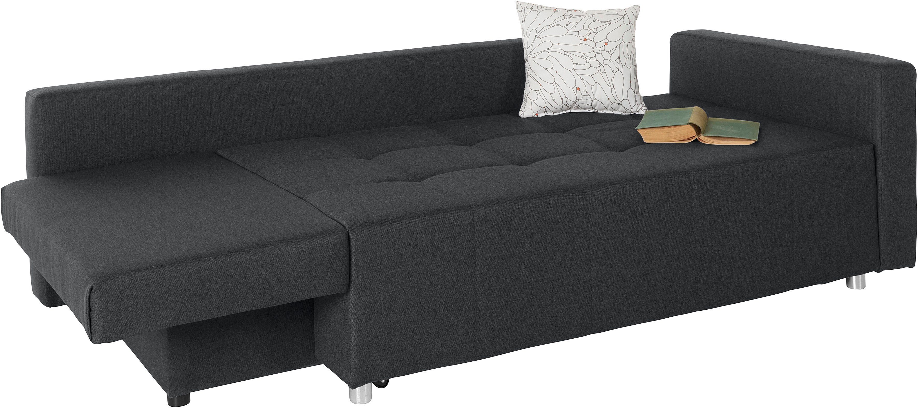 COLLECTION AB Schlafsofa Dany, schnell und einfach in ein bequemes Bett umwandeln, inkl. Bettkasten