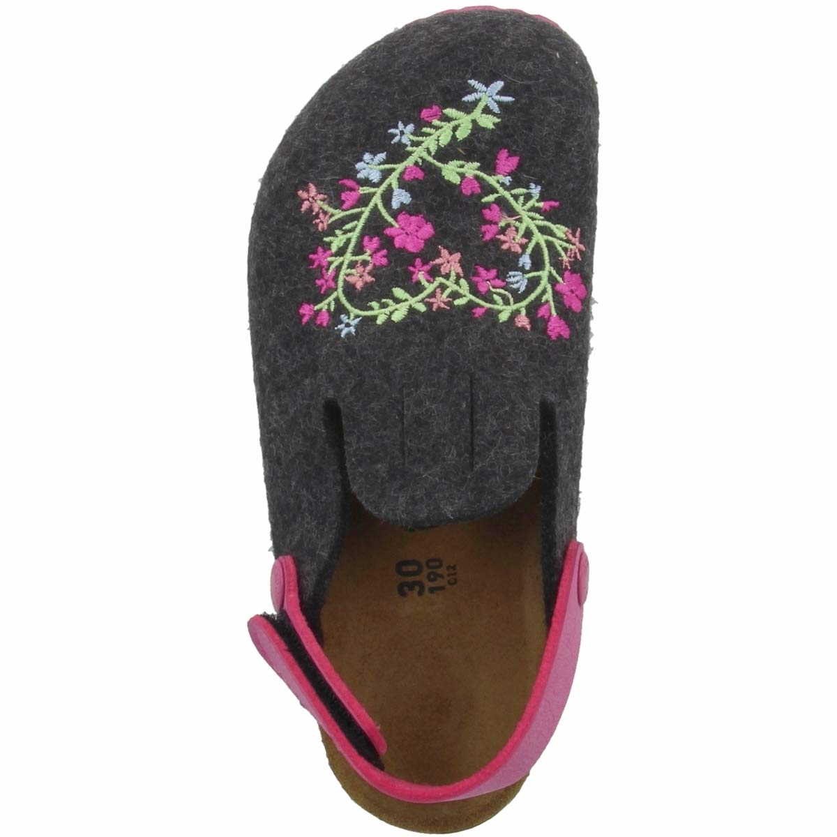BIRKENSTOCK Hausschuhe grau Zimba Kids