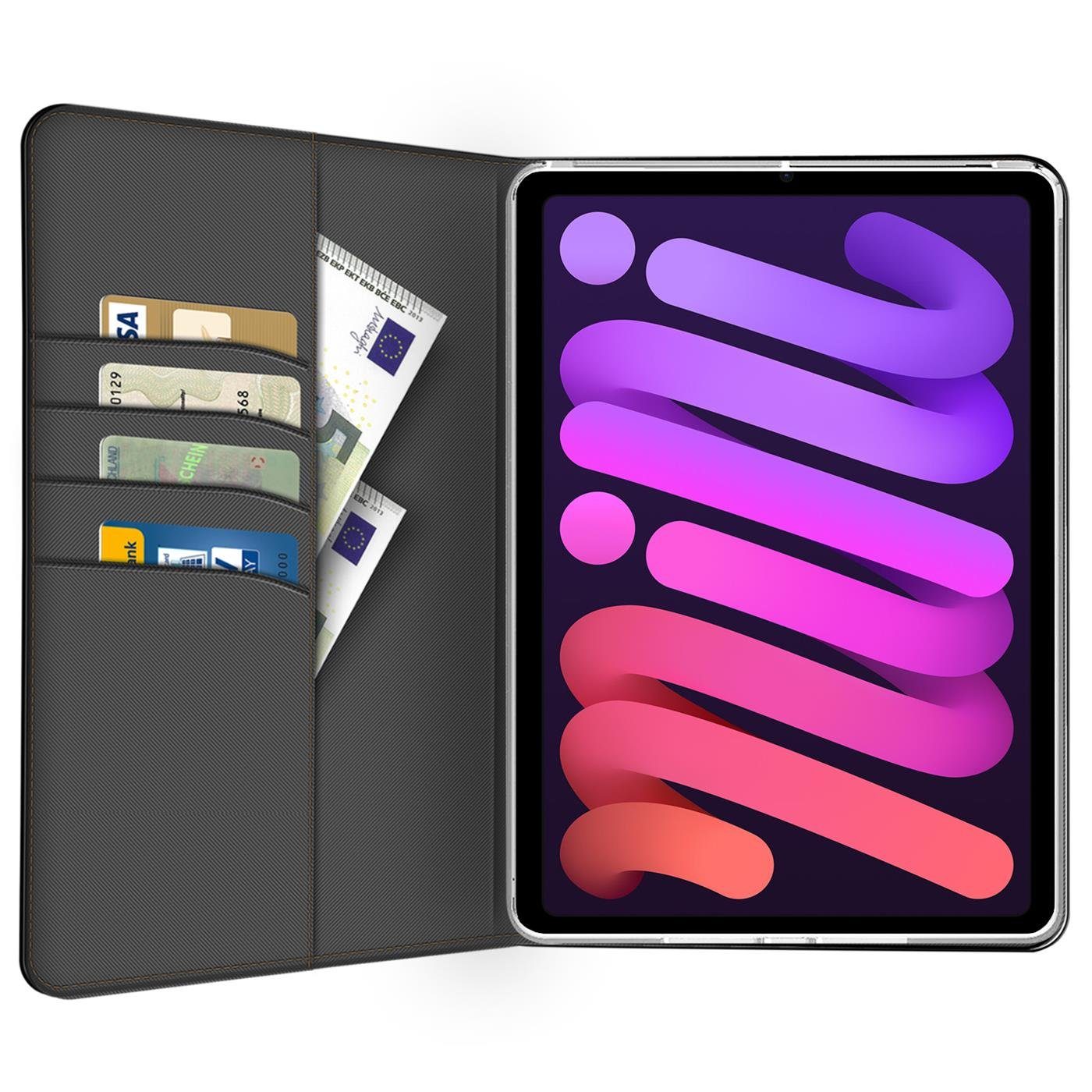 CoolGadget Tablet-Hülle Book Case Tablet Tasche für iPad Mini 6 (2021) 21,1 cm (8,3 Zoll), Hülle Klapphülle Cover für Apple iPad Mini 6 Schutzhülle