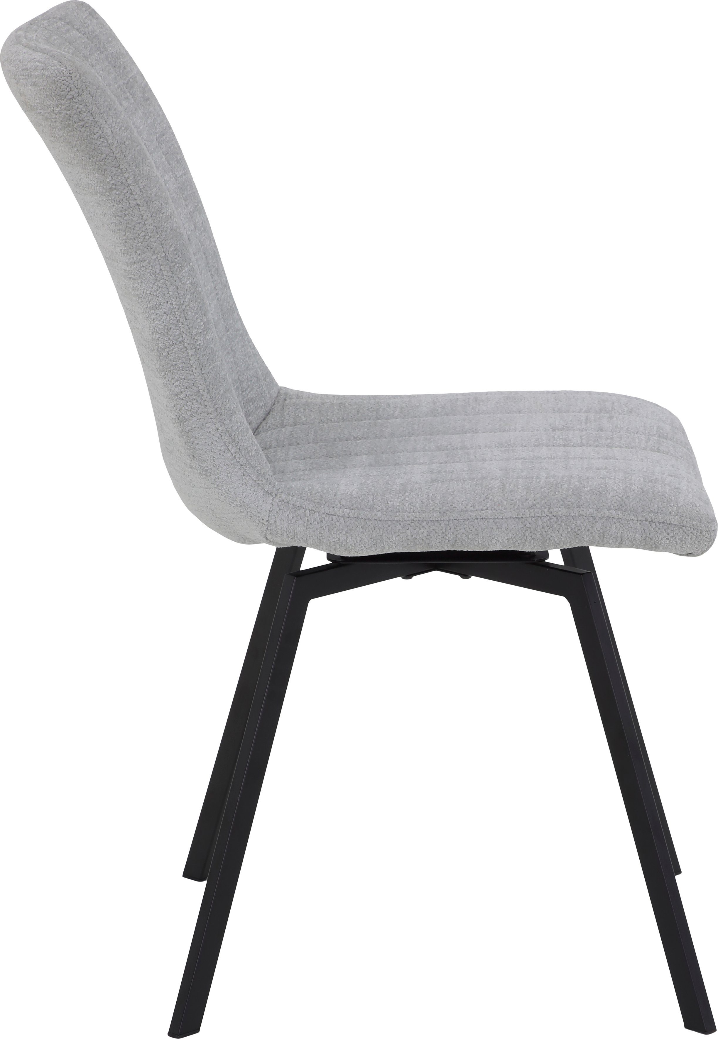 HELA 4-Fußstuhl MARION (Set, 2 St), 360° drehbar, Stoff in Boucleoptik, 2er und 4er Set