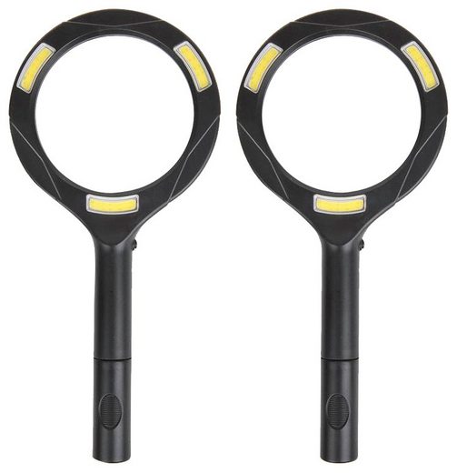 IWH Leuchtlupe 2 Stück, mit COB LED-Beleuchtung