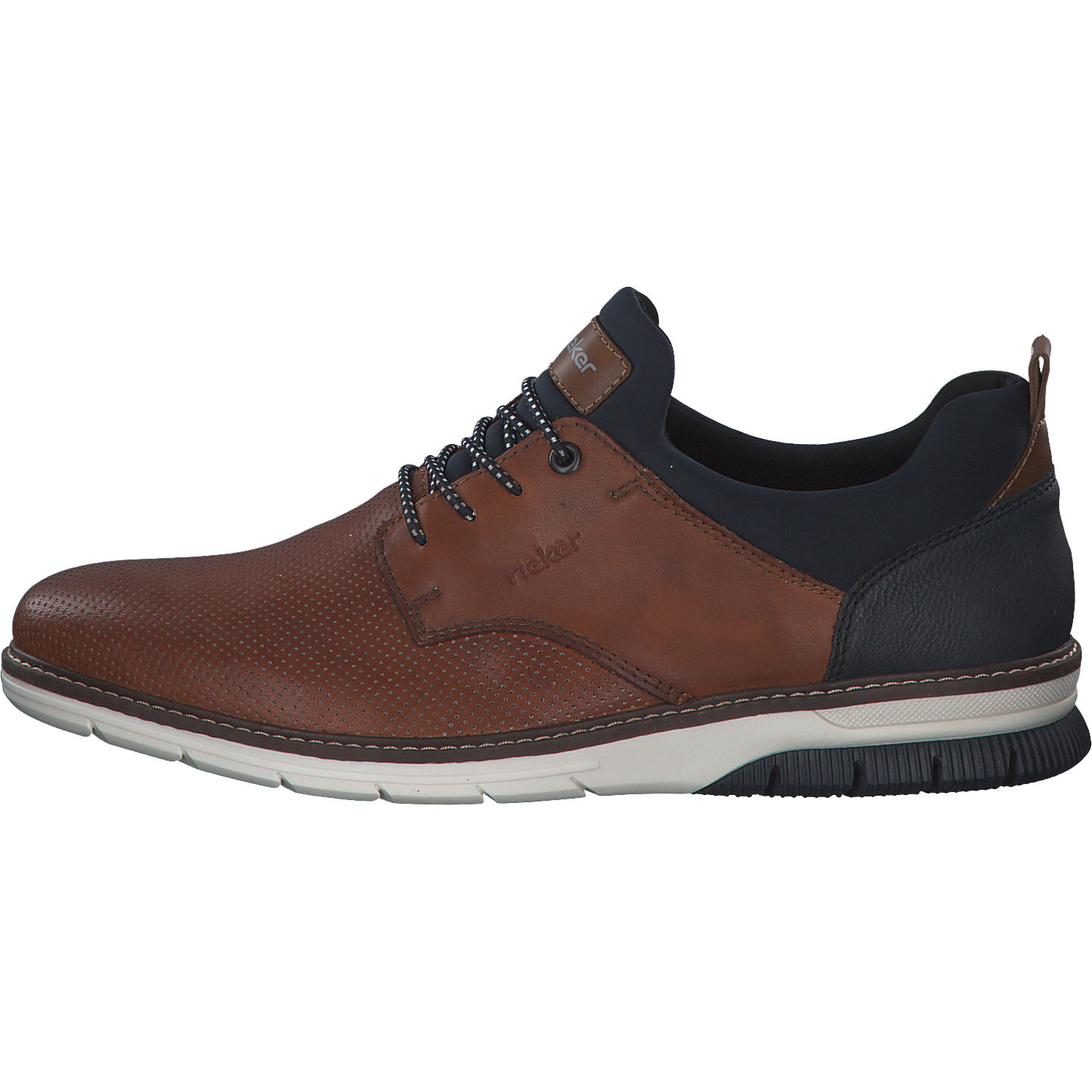 Rieker 14450, Business-Schnürschuhe, Herren, nuss/lake/navy/amaretto