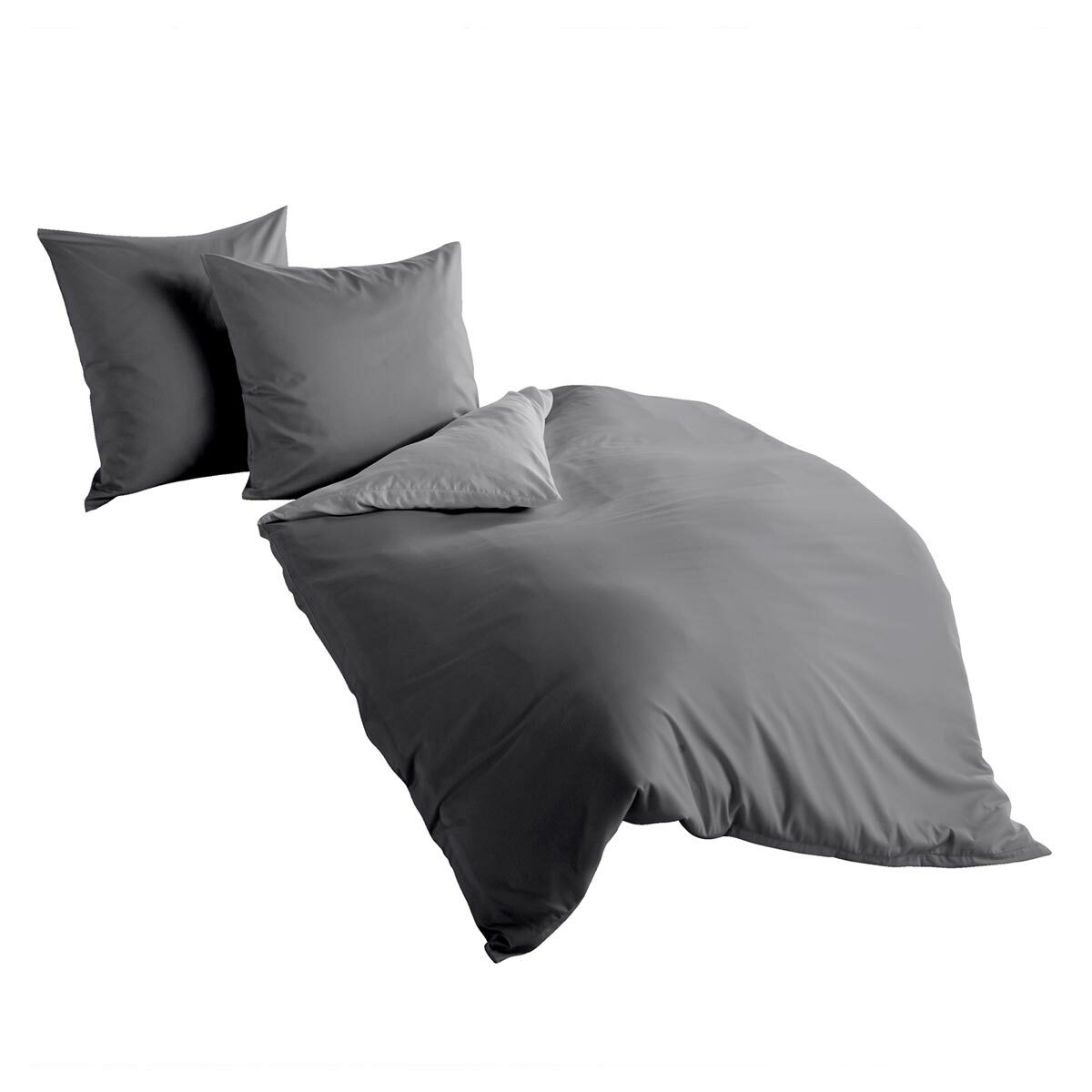 Traumschlaf Mako-Satin Uni Wendebettwäsche Premium