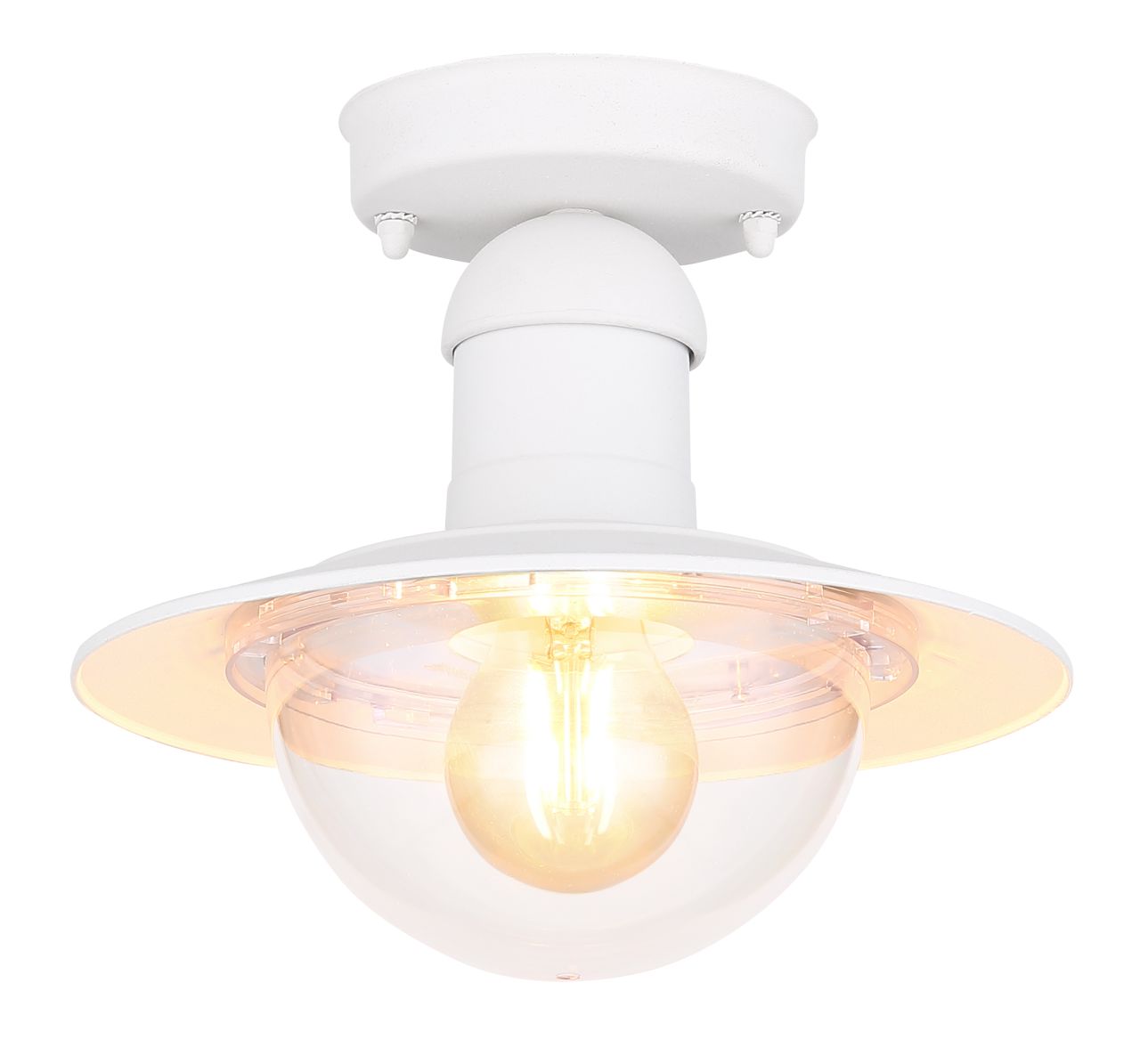 Globo Lighting - LINDA - Außenleuchte Aluminium Druckguss weiß, 1x E27 LED