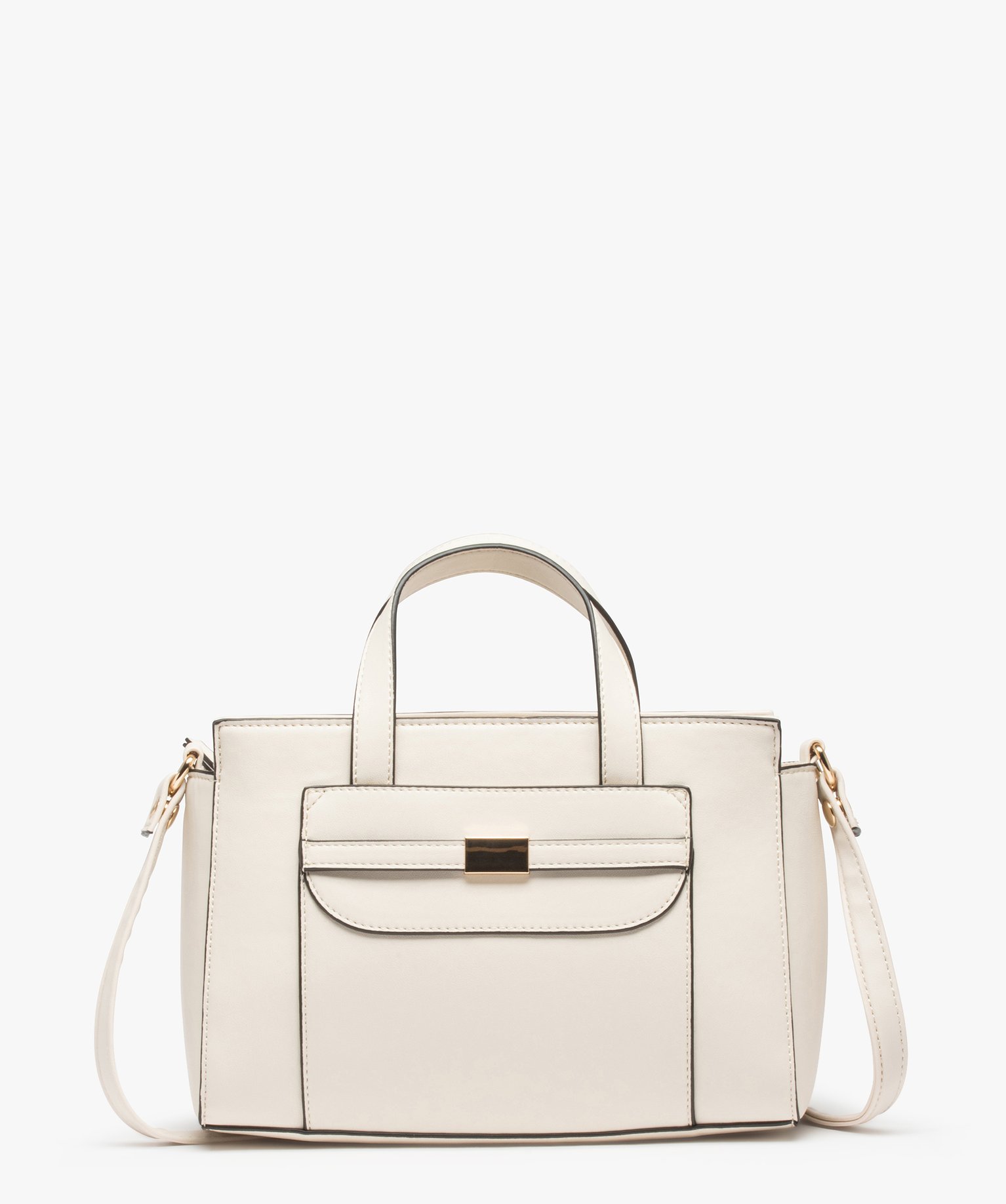 Sac à main femme avec bandoulière amovible beige | GEMO