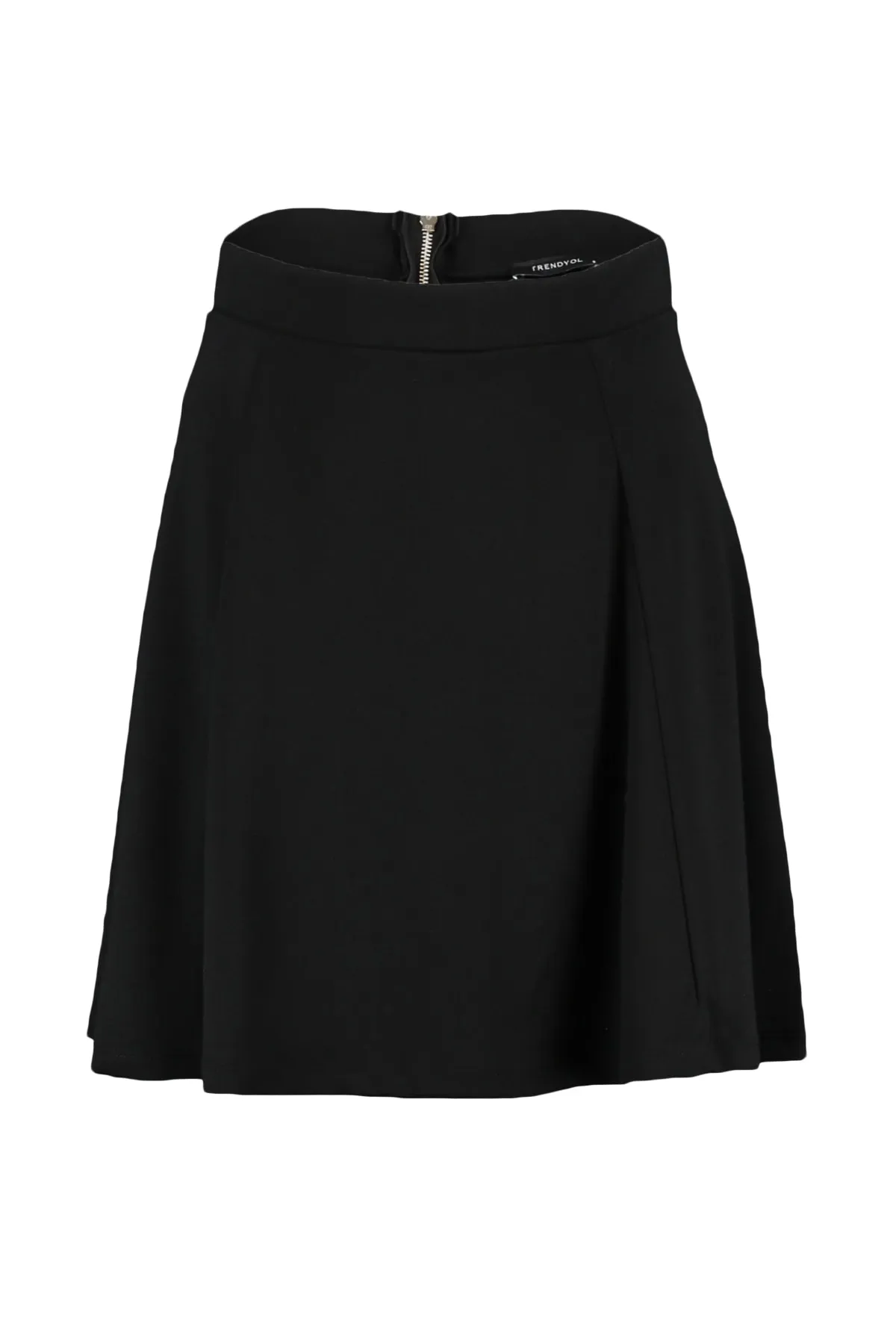 Trendyol Collection  Schwarzer Minirock mit Stretch-Strick und normaler Taille TWOSS19ST0117