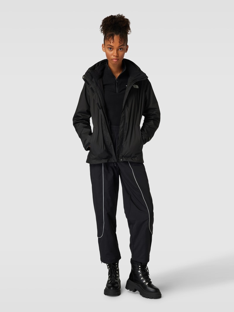 Jacke mit Label-Print Modell 'EVOLVE II' in schwarz