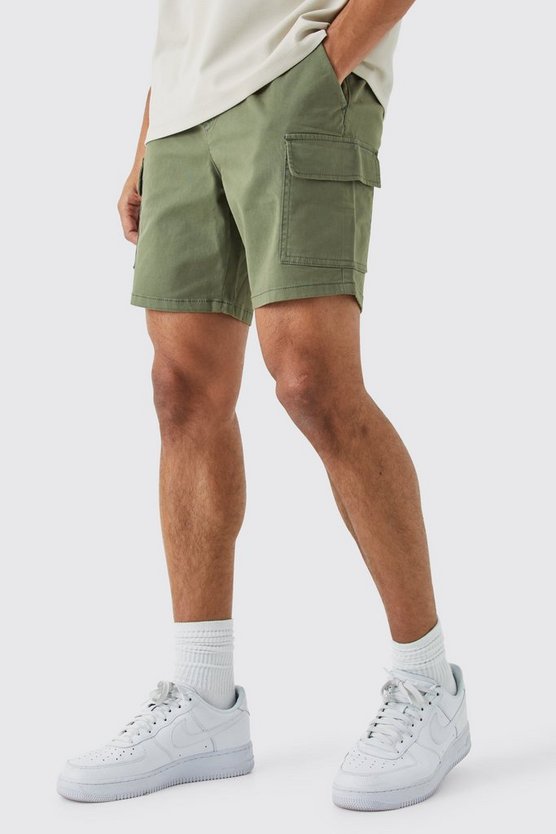 Slim-Fit Cargo-Shorts