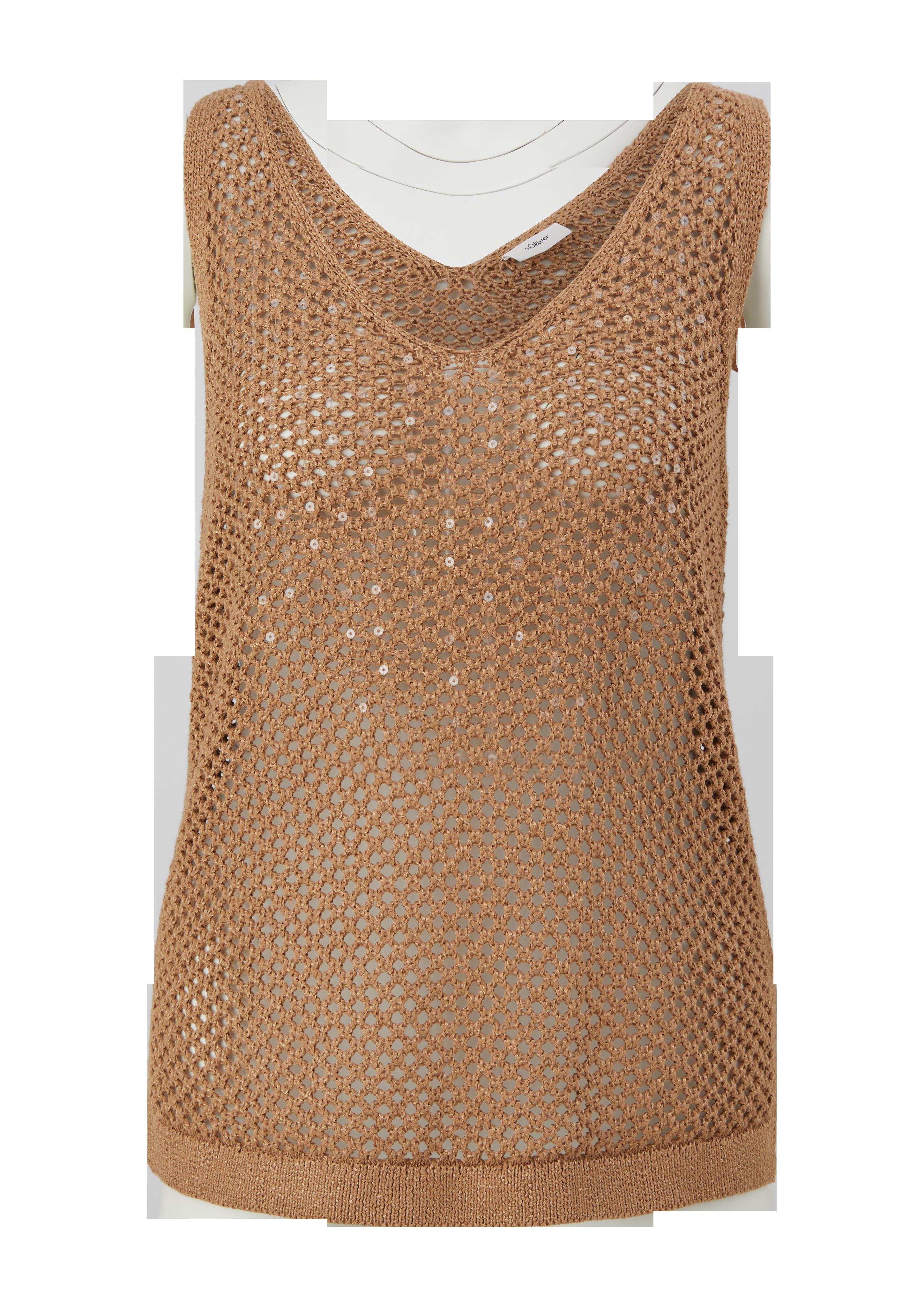 Stricktop mit V-Ausschnitt  2128248-8461