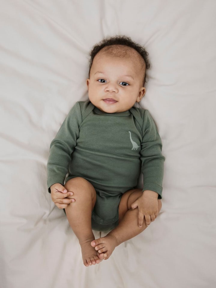 name it Baby Body langarm 3er Pack NBMBODY DINO in agave green günstig kaufen