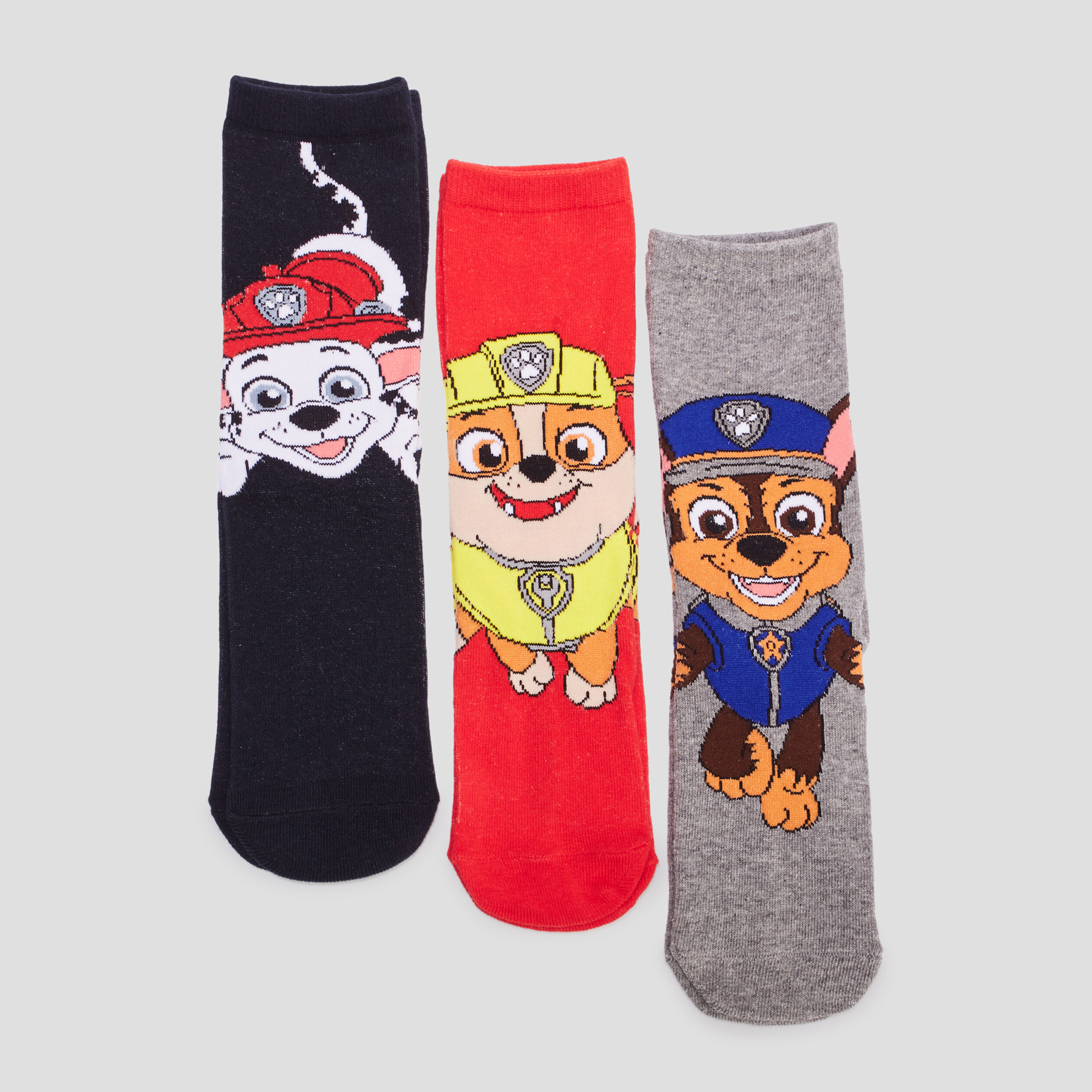 Lot 3 paires chaussettes Paw Patrol gris foncé garçon | La Halle