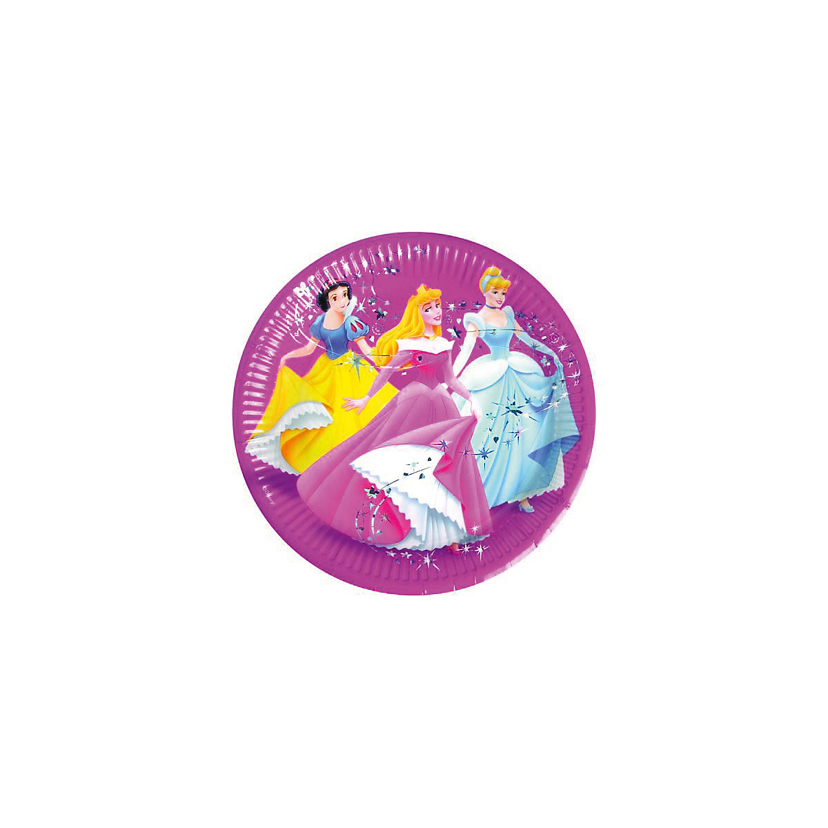 Papp-Partyteller   Princess Magic Prismatic, Ø 23 cm, 8 Stück