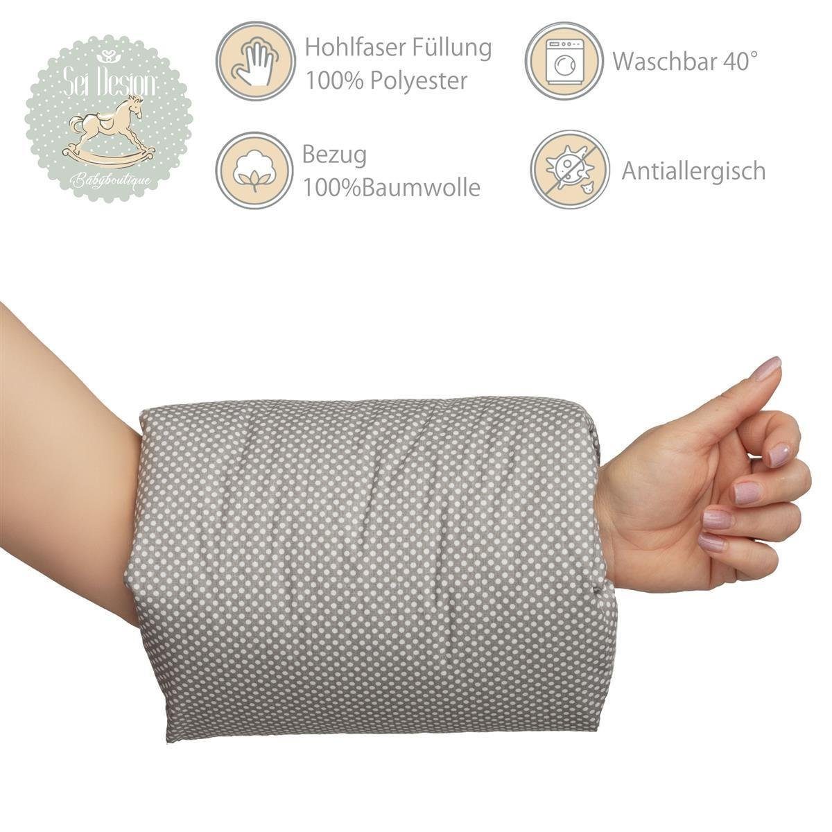 SEI Design Stillkissen Seitenlagerungskissen Baby Armkissen Stillmuff Ministillkissen, 1-tlg., Stillmuff Reisestillkissen Armrolle Armband
