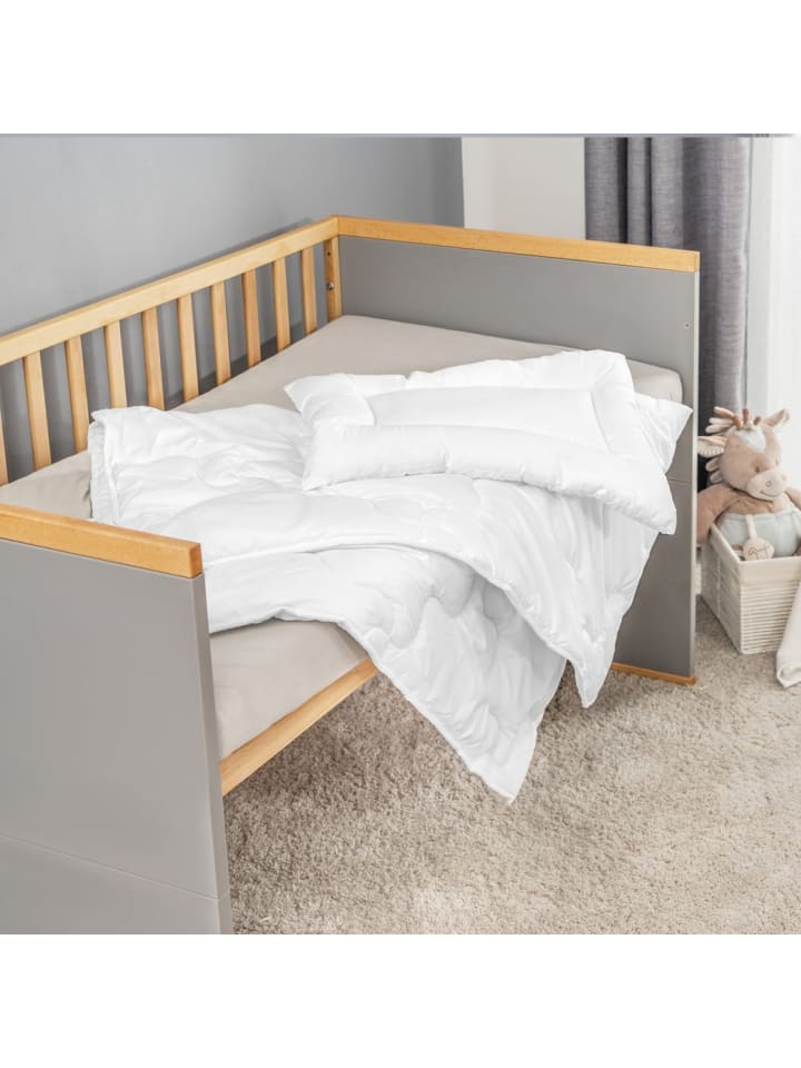 LaLoona Steppbett-Set Premium Complete 100 x 135   40 x 60 in weiss günstig kaufen onesize