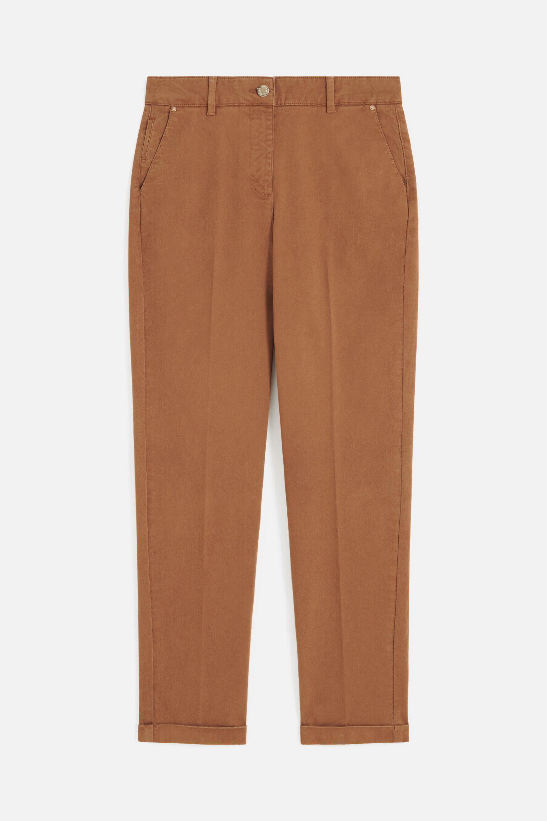 Pantalon pachille marron cognac femme