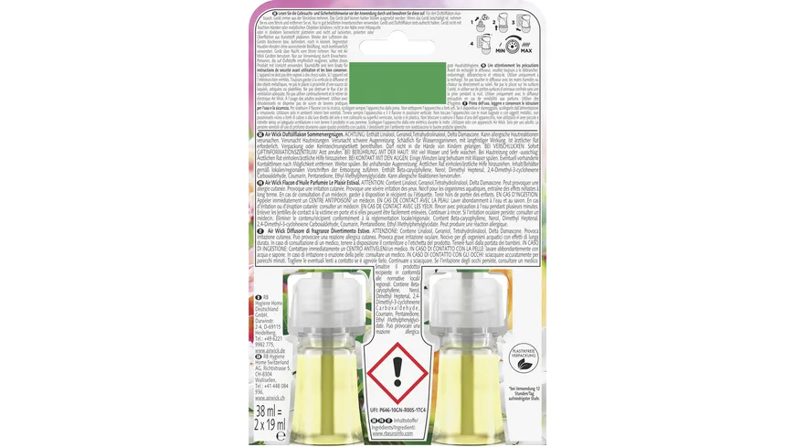 Air Wick Duftölflakon Nachfüller Duo Sommervergnügen 38 ml