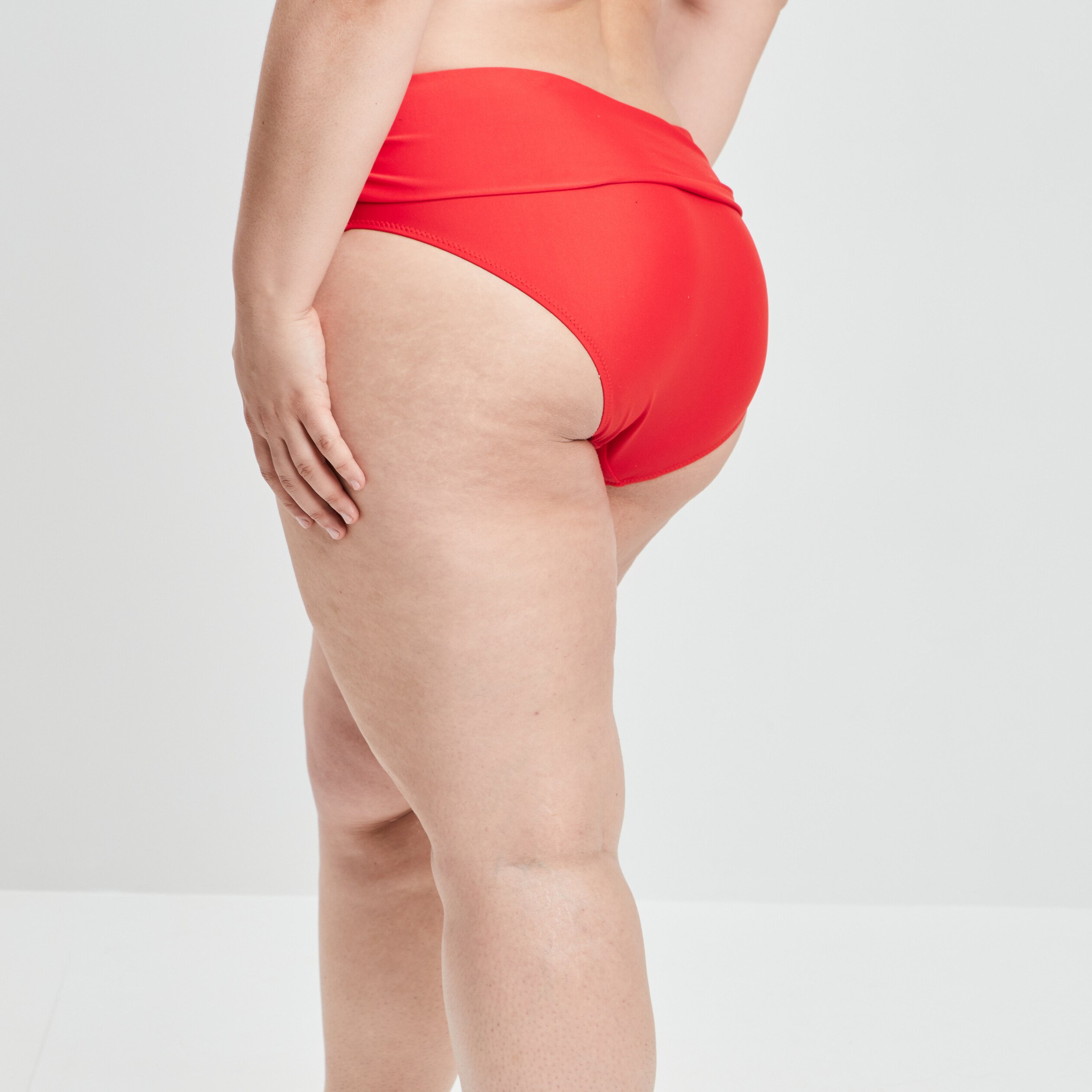 Bas de maillot de bain rouge femme grande taille | La Halle