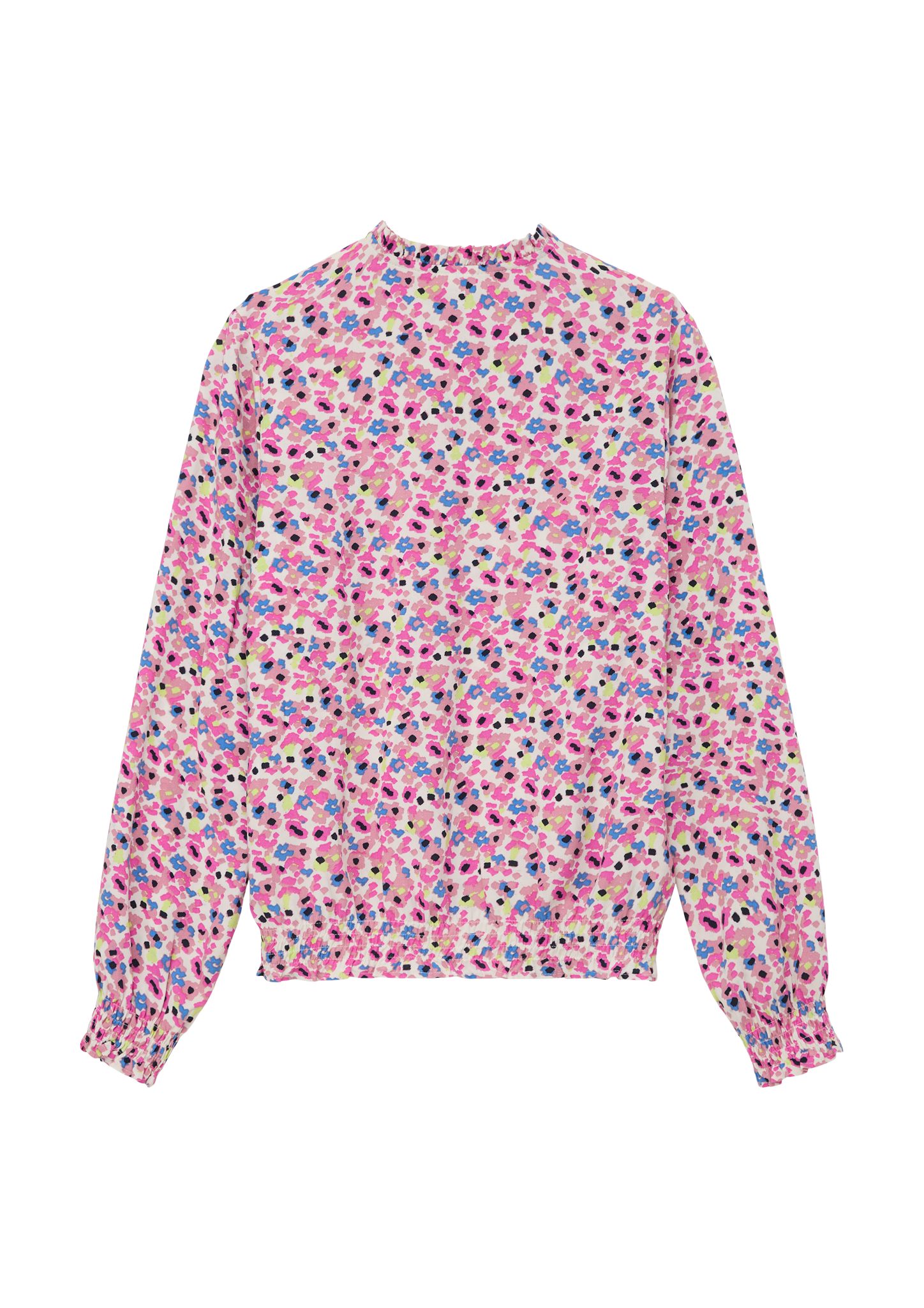 s.Oliver Langarmbluse Viskosebluse mit Smok-Details Smok-Detail