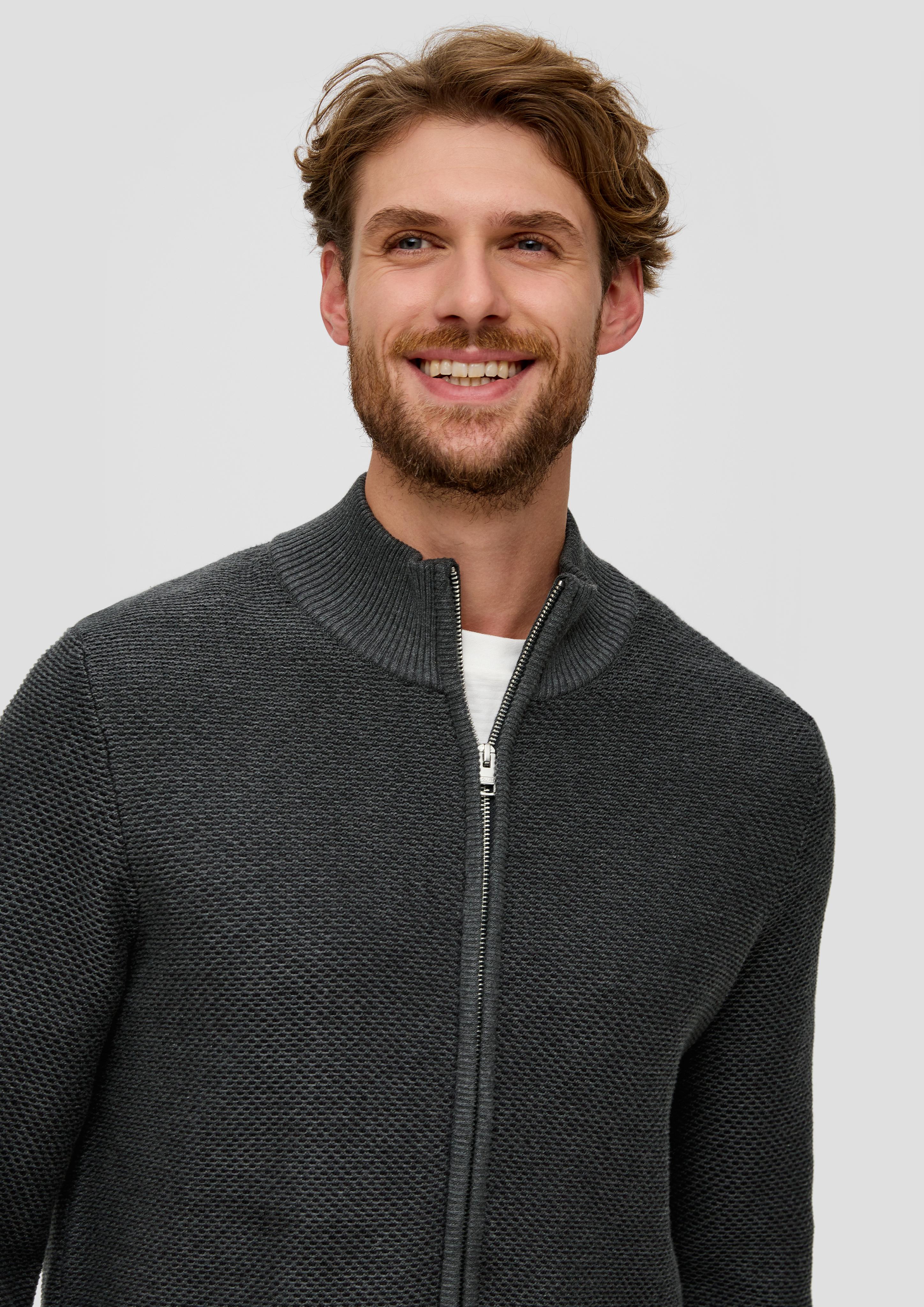 Strickjacke mit Musterstruktur  2137413-98W4
