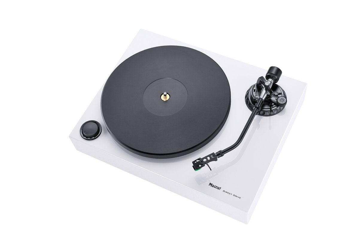 Magnat Magnat MTT 990 mit AT 95E Plattenspieler weiss Plattenspieler