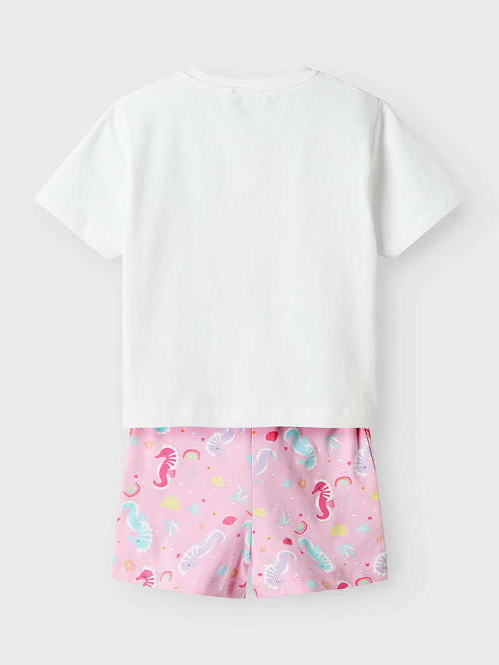 name it 2tlg. Outfit Rosa/ Weiß günstig kaufen