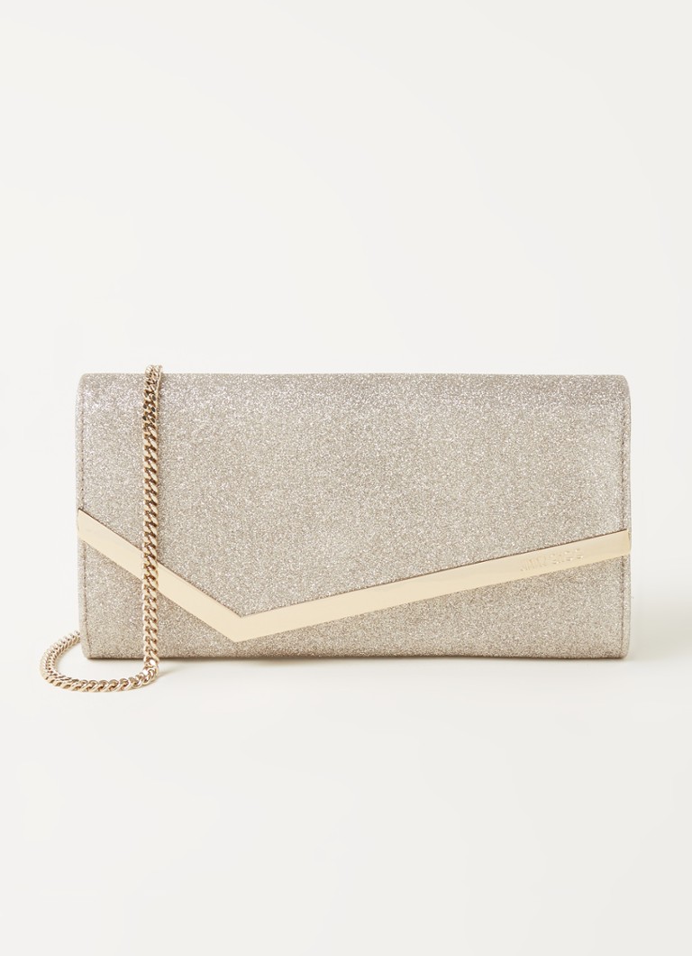 Jimmy Choo Emmie clutch with glitter