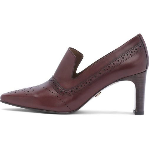 Lottusse Burgund -Kalb -Ballerinas