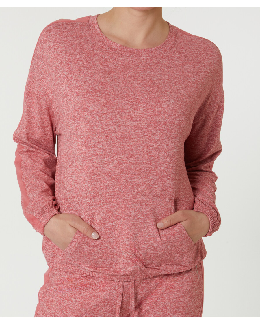 Meliertes Sport-Sweatshirt