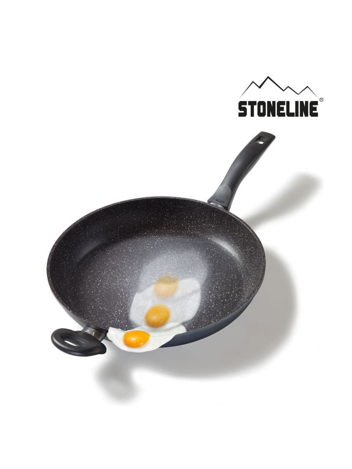 Stoneline Bratpfanne 32 cm | ohne Deckel in Anthrazit | 32cm günstig kaufen Ø 32 cm