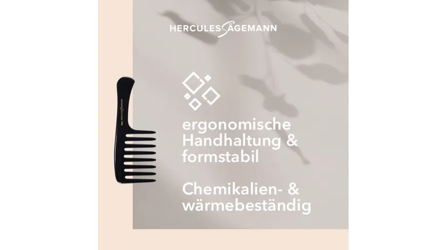 HERCULES Sägemann Afro Griffkamm Magic Star Naturkautschuk