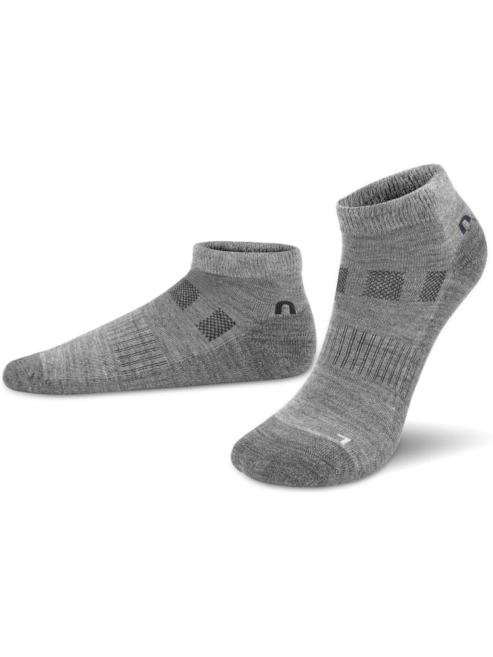 normani 2 Paar Merino-Sneakersocken Timaru in Grau günstig kaufen