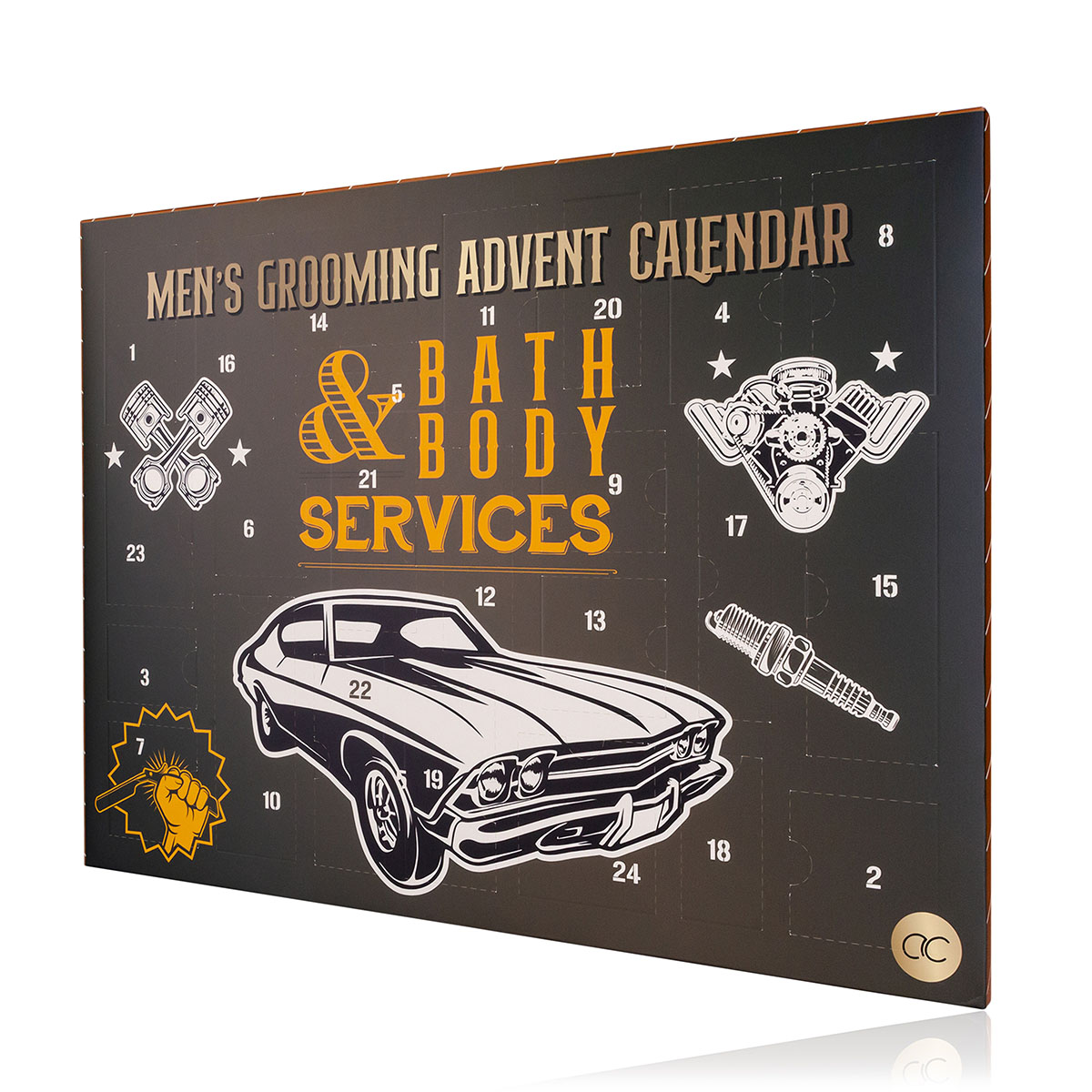accentra Adventskalender BATH & BODY SERVICES in rechteckiger Box