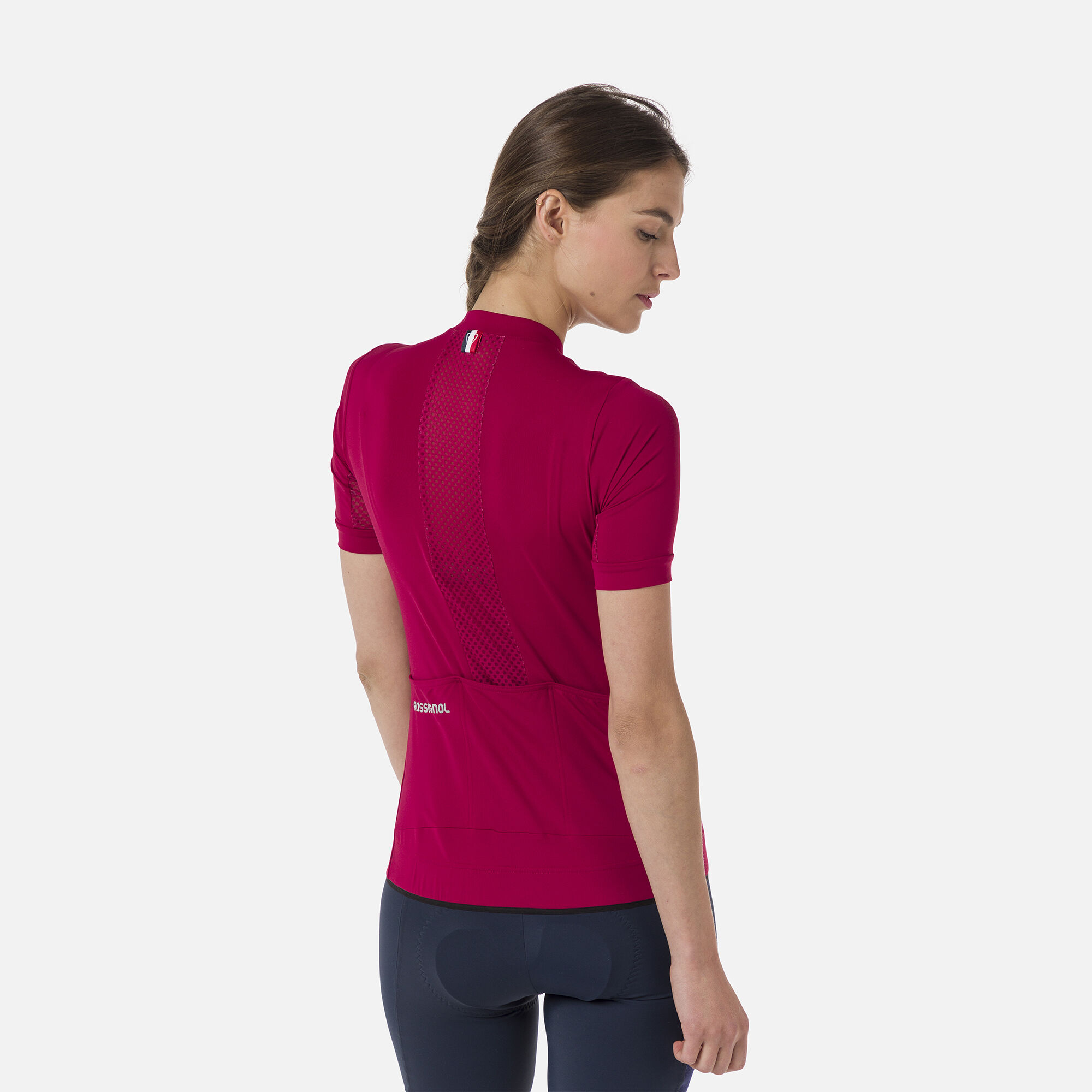 Maillot de vélo de route à manches courtes pour femme