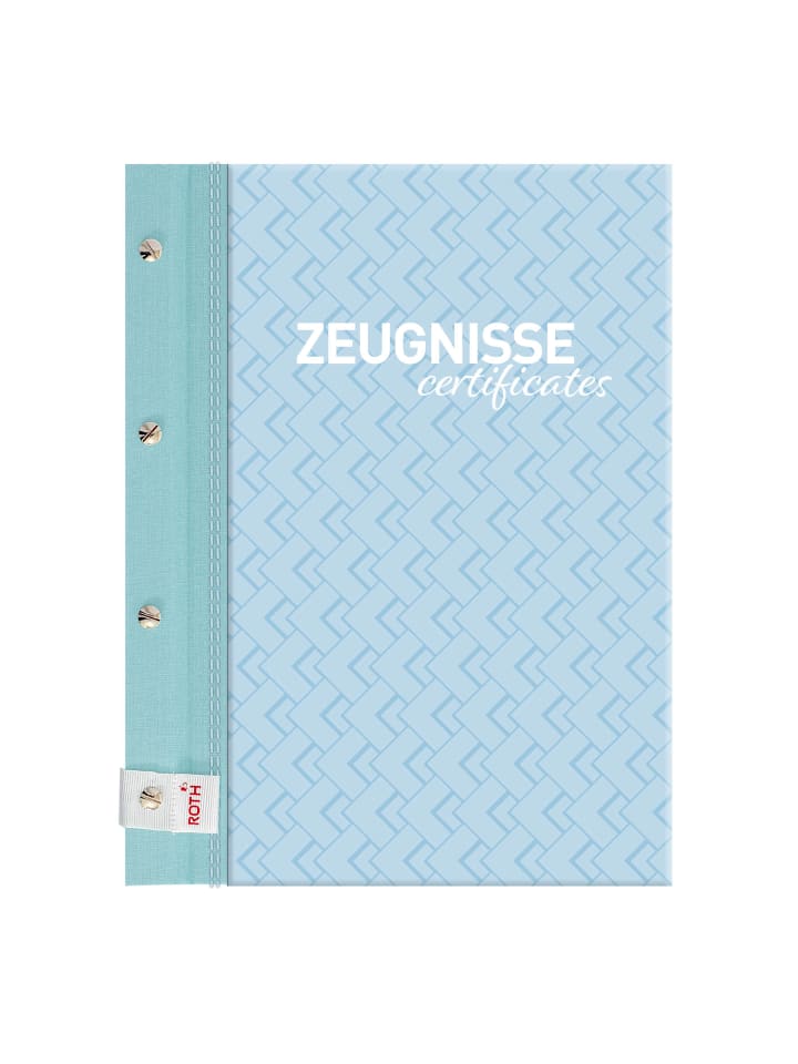 ROTH Zeugnismappe Pattern mit Buchschrauben - Swimming Pool in Hellblau günstig kaufen onesize