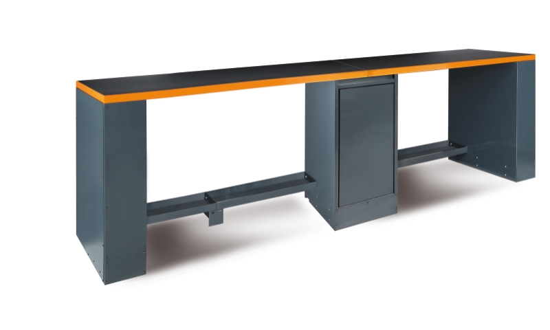 Banc de lucru Beta 055000109, lungime 4 metri, cu 1 picior central dublu - 4100x700 mm, 185 kg