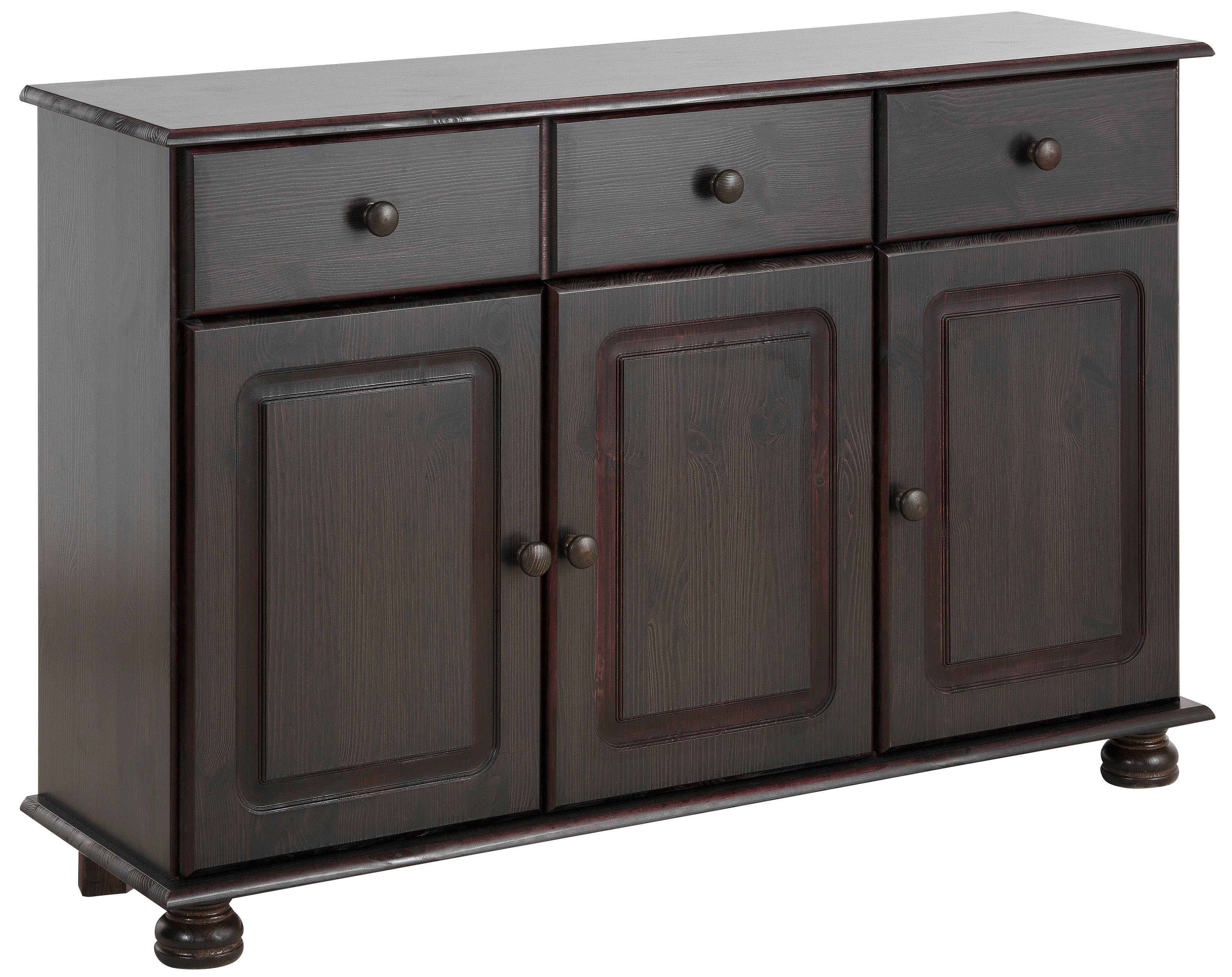 Home affaire Sideboard Mette, mit gefrästen, kugelförmigen Füßen, Breite 120 cm