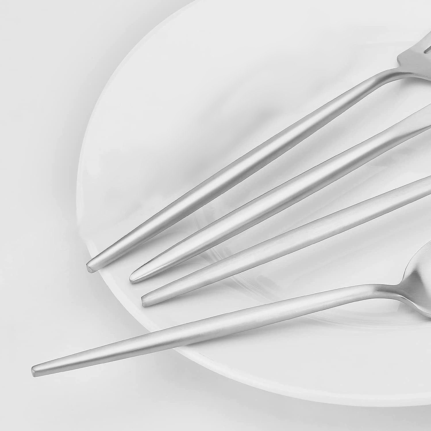 JOEAIS Besteck-Set 6 Personen 24 Teilig Edelstahl Besteckset, Essbesteck Set mit Messer Gabel Löffel Hochwertiges Edelstahlbesteck