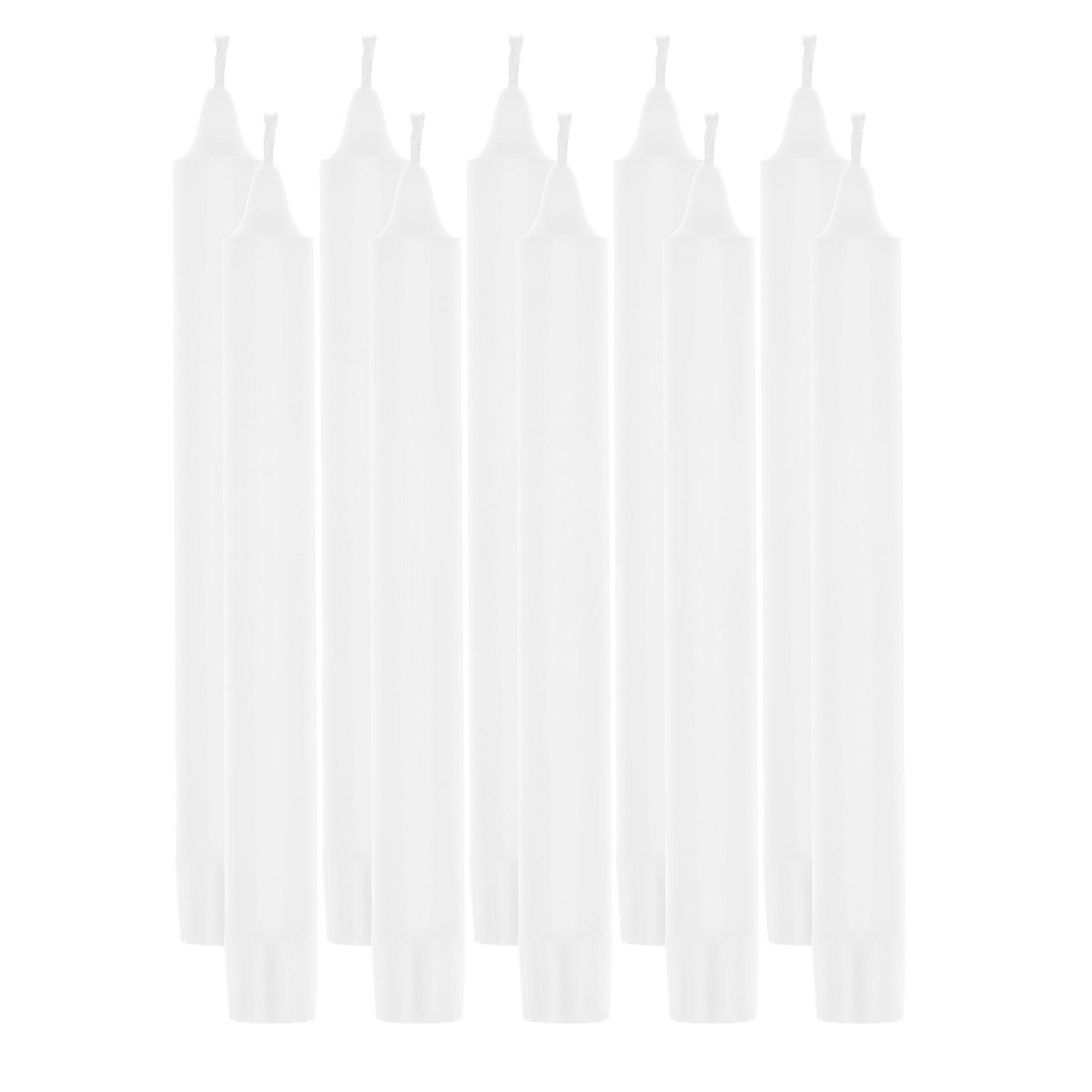 ProNature Stabkerzen, offwhite, 20 x 2,2 cm, 10 Stück
