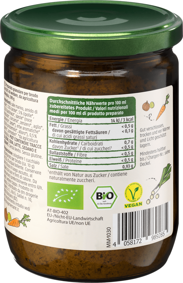 Gemüsebrühe, glutenfrei, 290 g