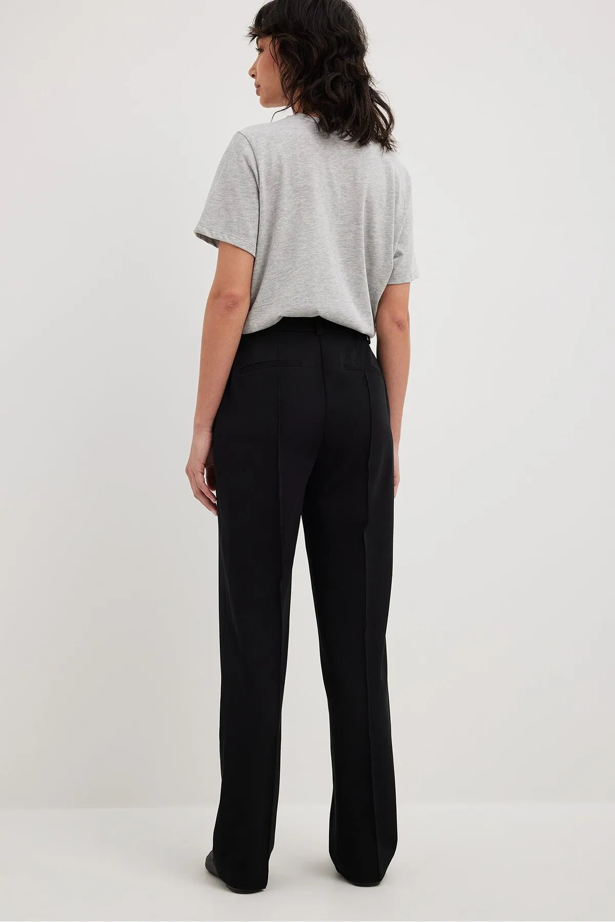 NA-KD  Anzughose mit mittelhoher Taille und Nahtlinie
