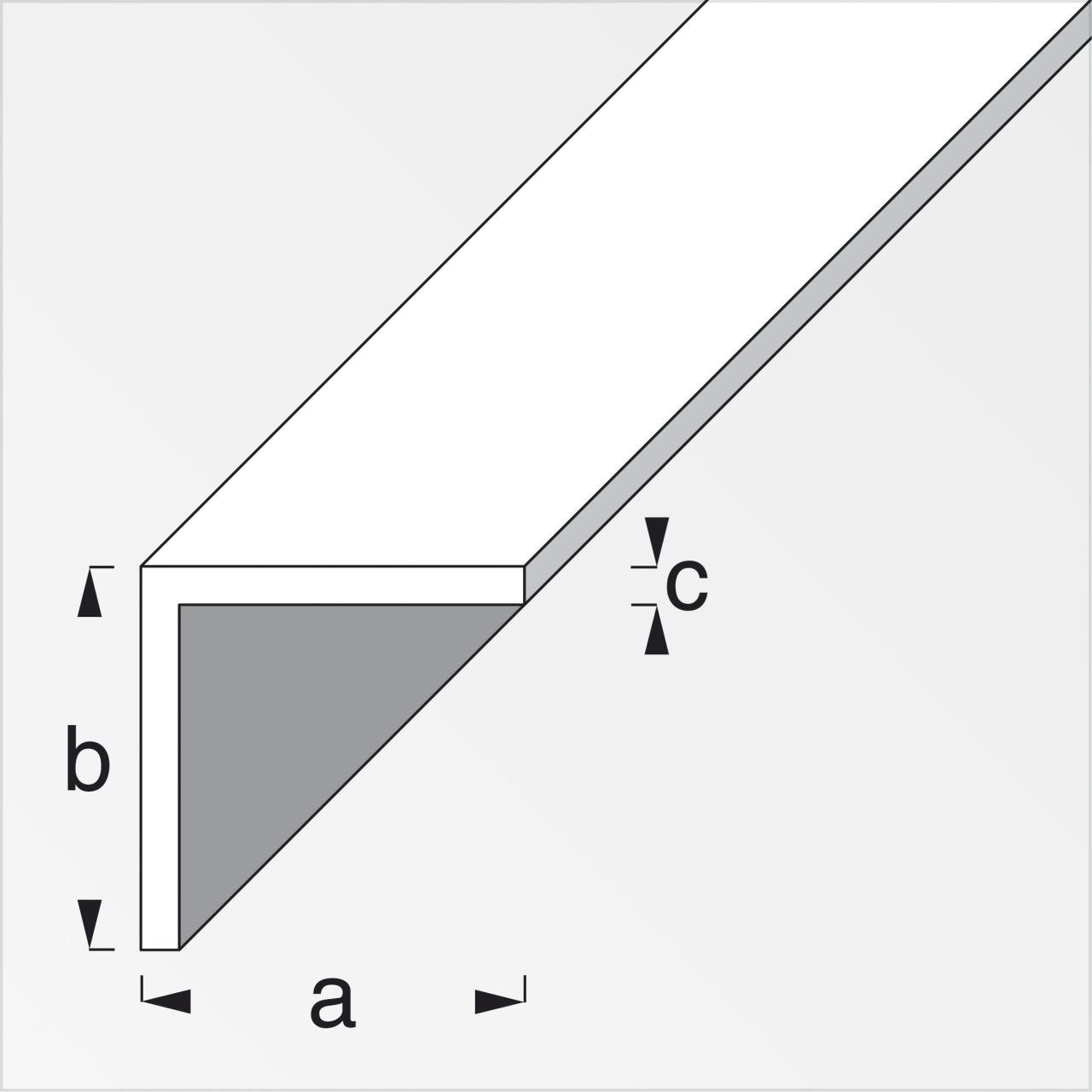 alfer Winkelprofil alfer Winkel 2 m, 15 x 15 mm PVC (Kunststoff)
