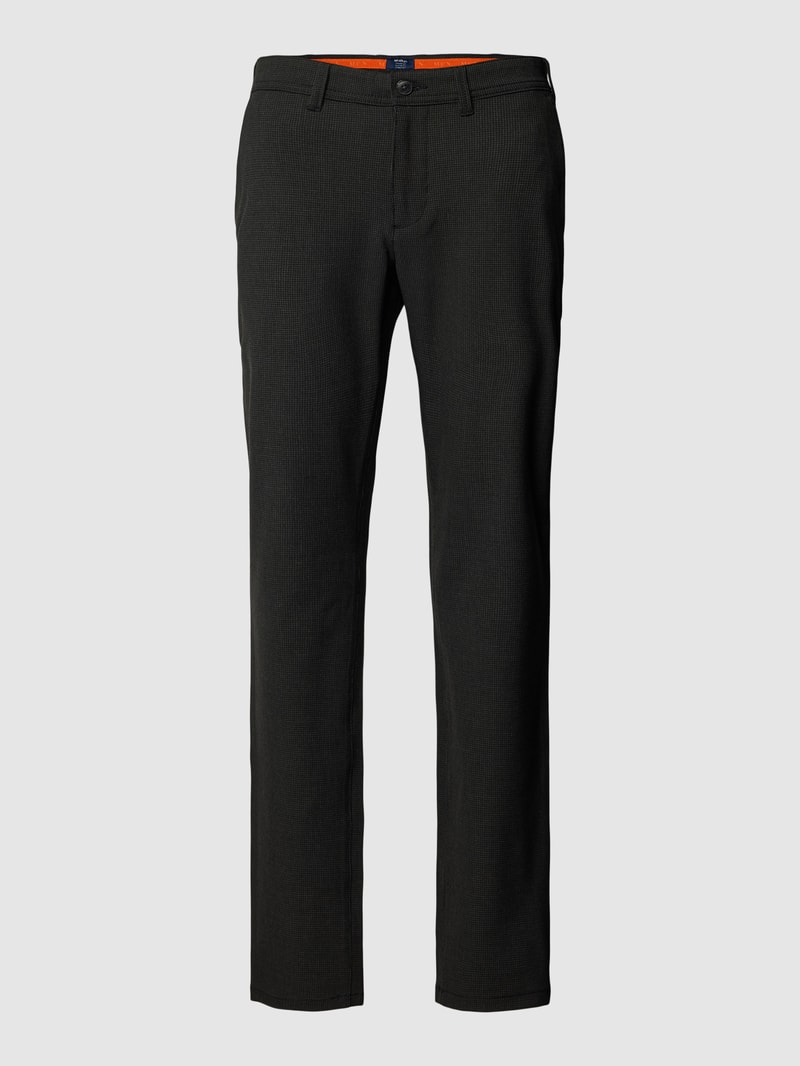 Stoffhose mit französischen Eingrifftaschen in graphit