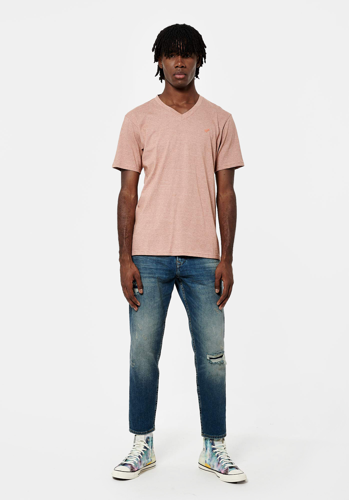 SAVE   T-shirt marron Homme en 100% coton