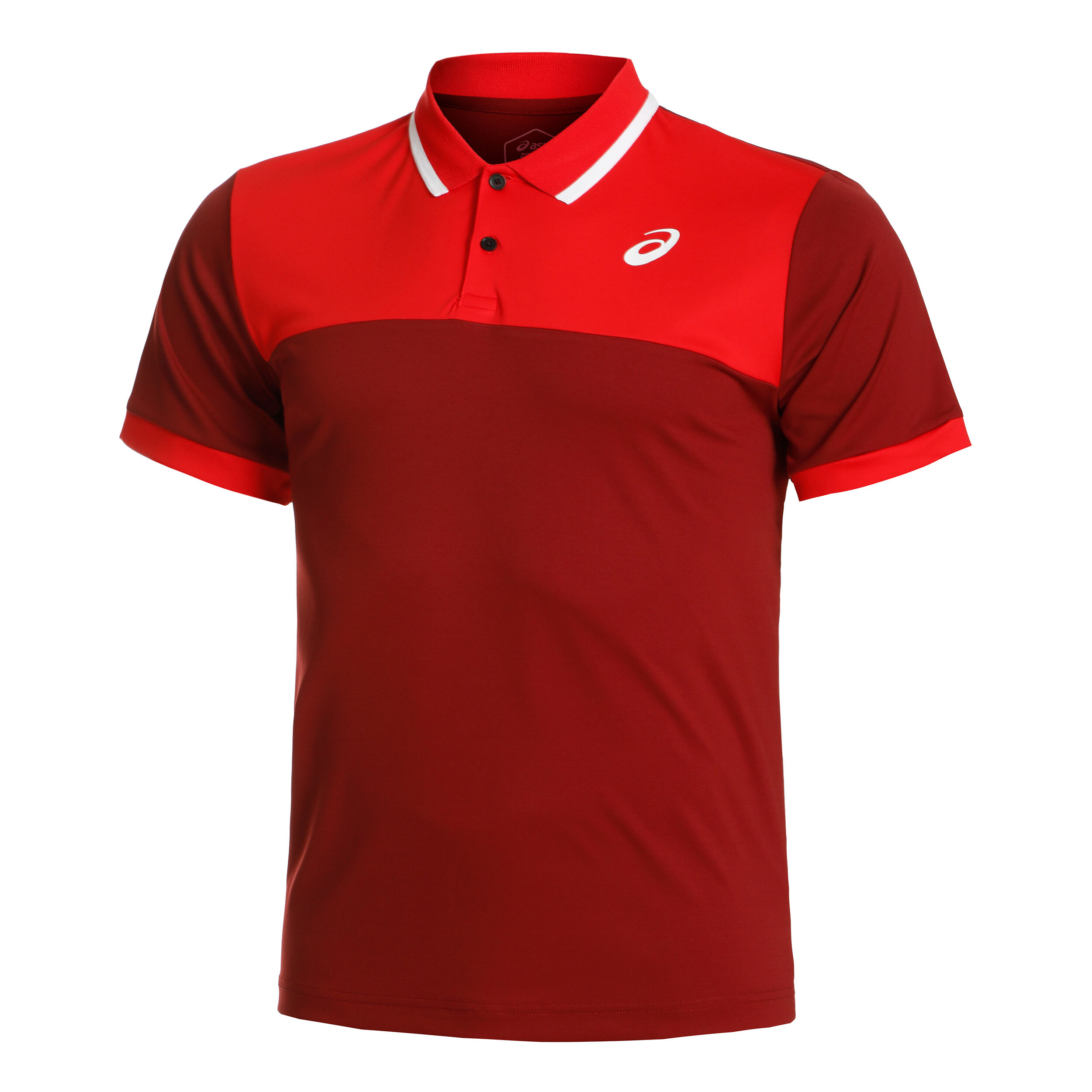 Court Polo Herren - Dunkelrot, Rot