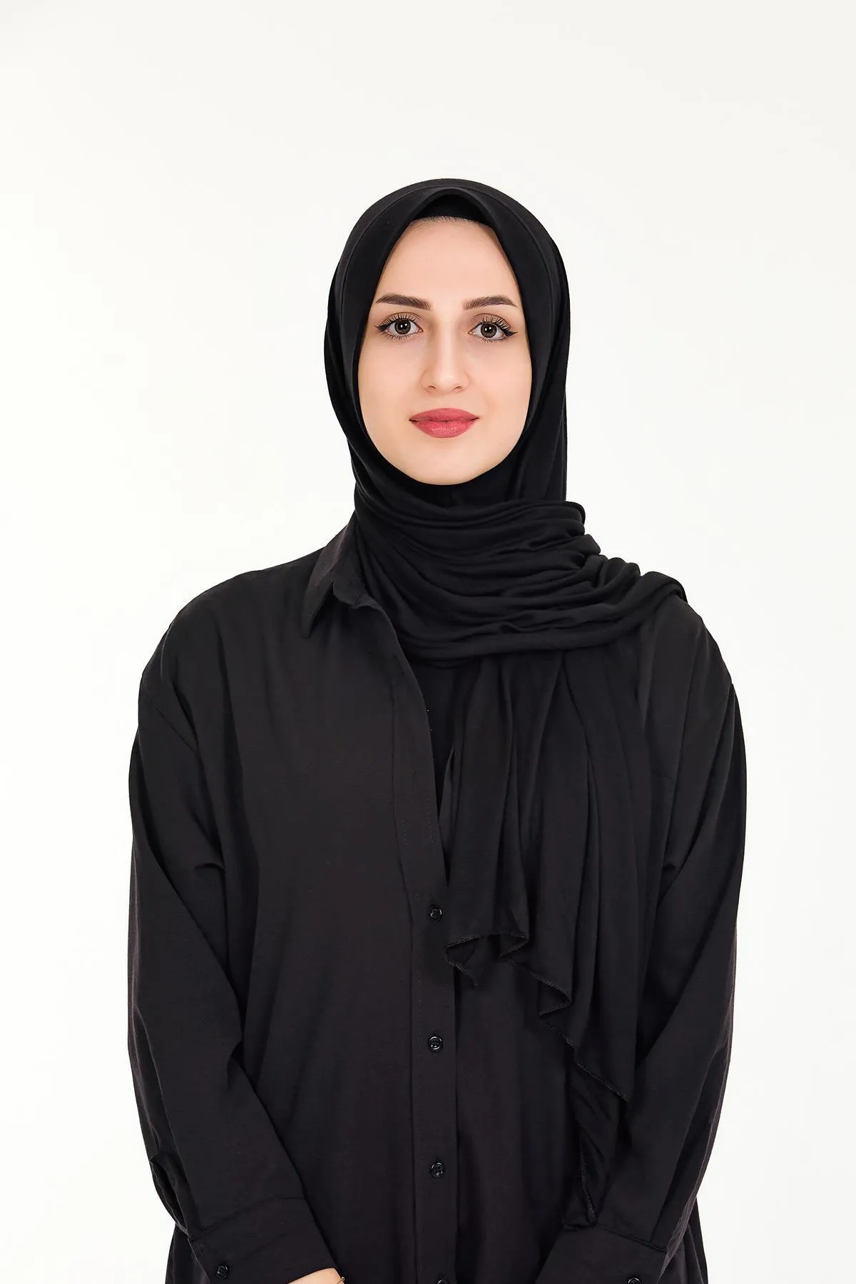 Sensu  Praktischer, aufsteckbarer Hijab-Schal aus gekämmter Baumwolle