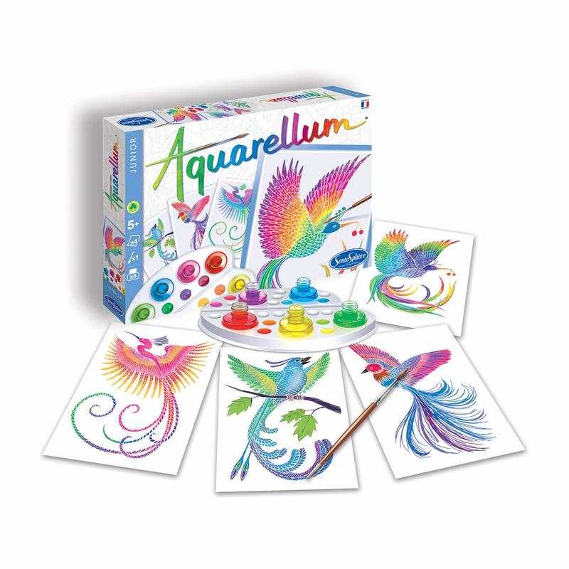 Aquarellum junior oiseaux de paradis Sentosphère