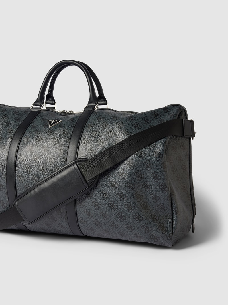 Weekender mit Label-Patch Modell 'VEZZOLA' in schwarz