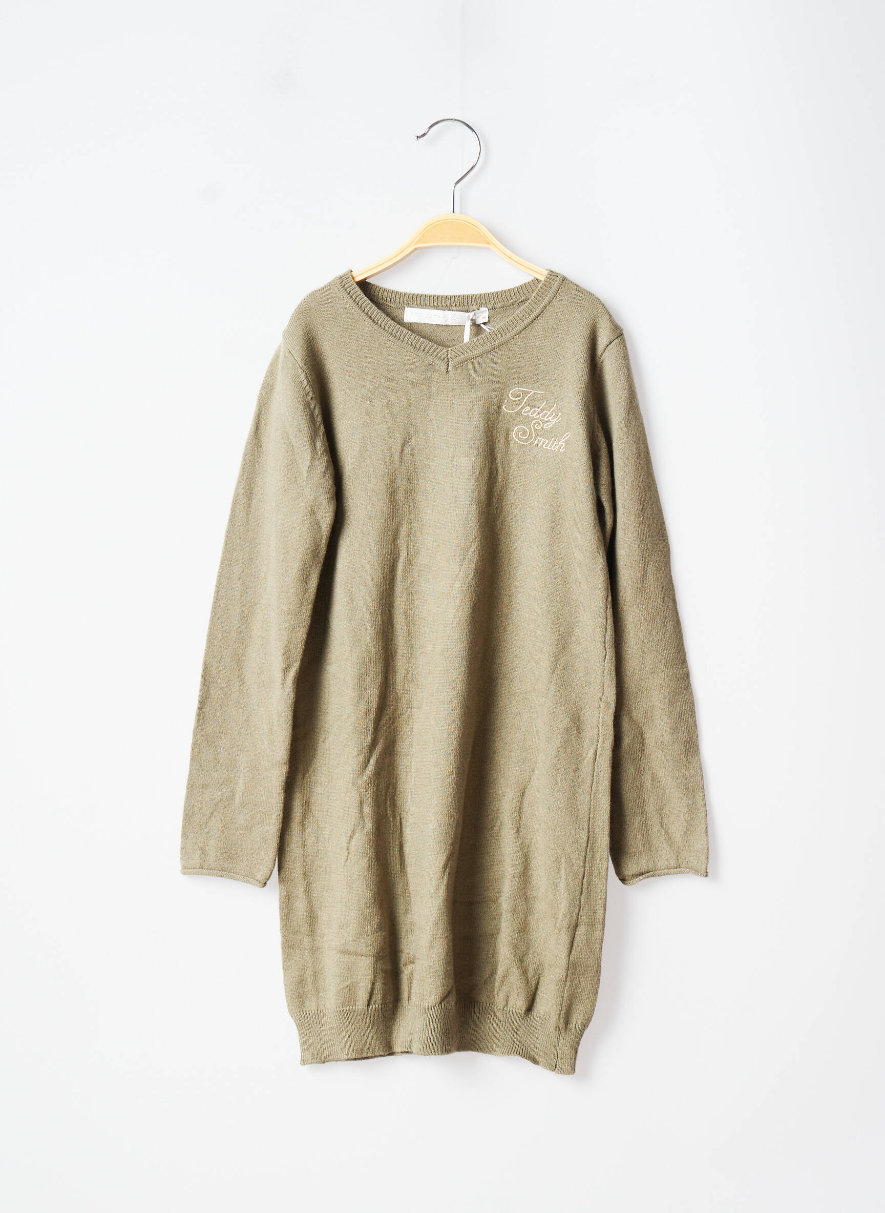 Teddy Smith Robes Pulls Fille couleur vert