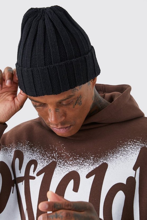 Gerippte Beanie